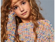 Kids ONLY rose smoke/multi color knit sweater